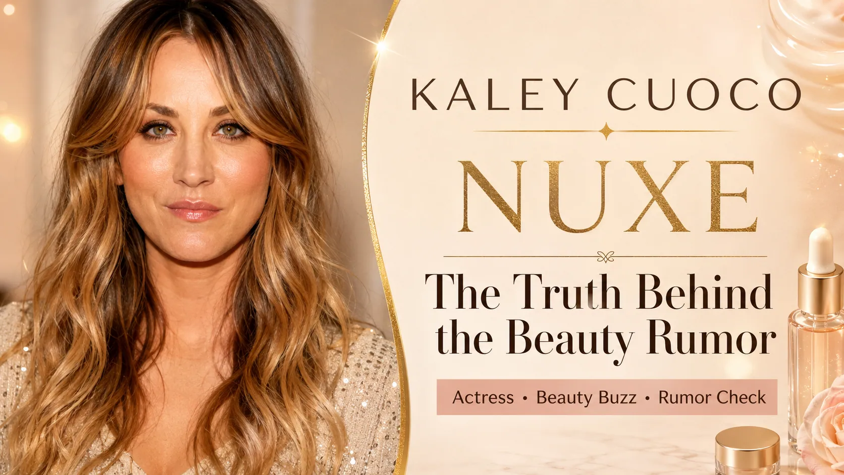 Kaley Cuoco NUXE